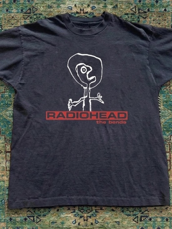 Gildan Tops - Radiohead "The Bends" Black Graphic Band Tee